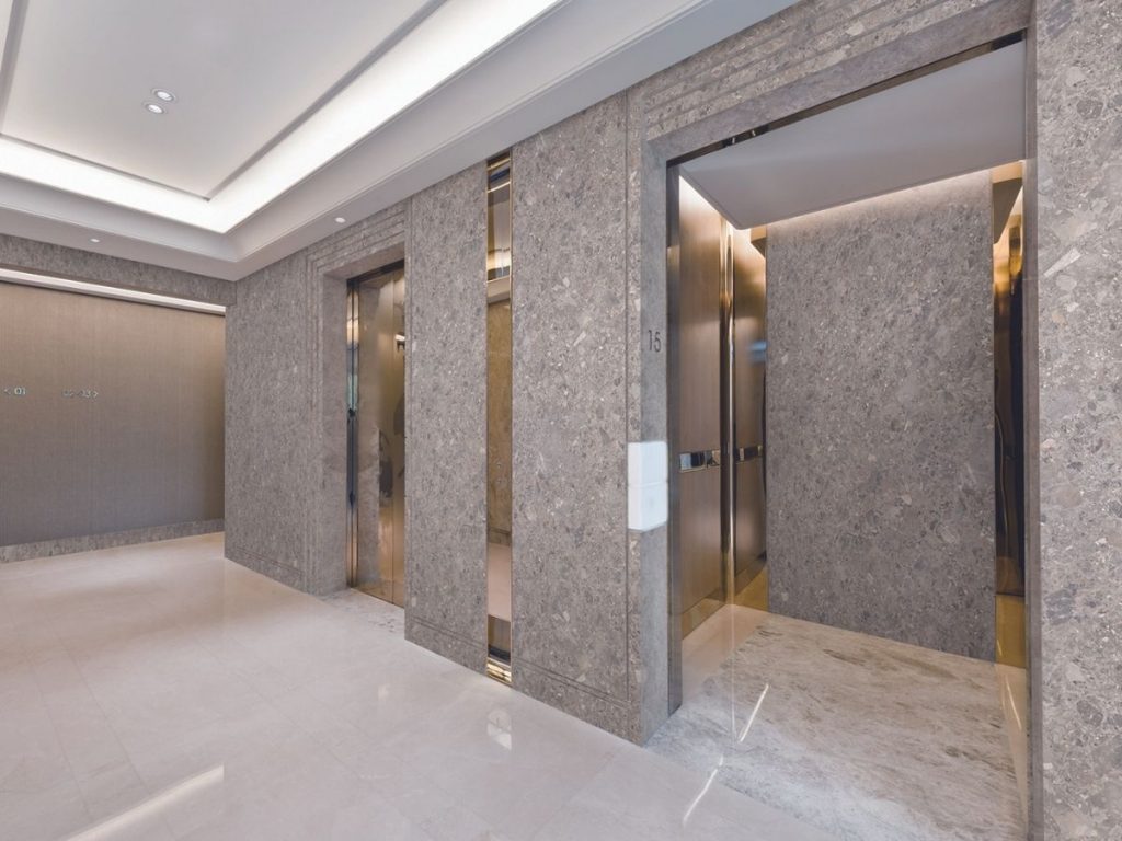 Breaking the Popular Myths About Vinyl Film 6 PM005 elevator hall refinishing