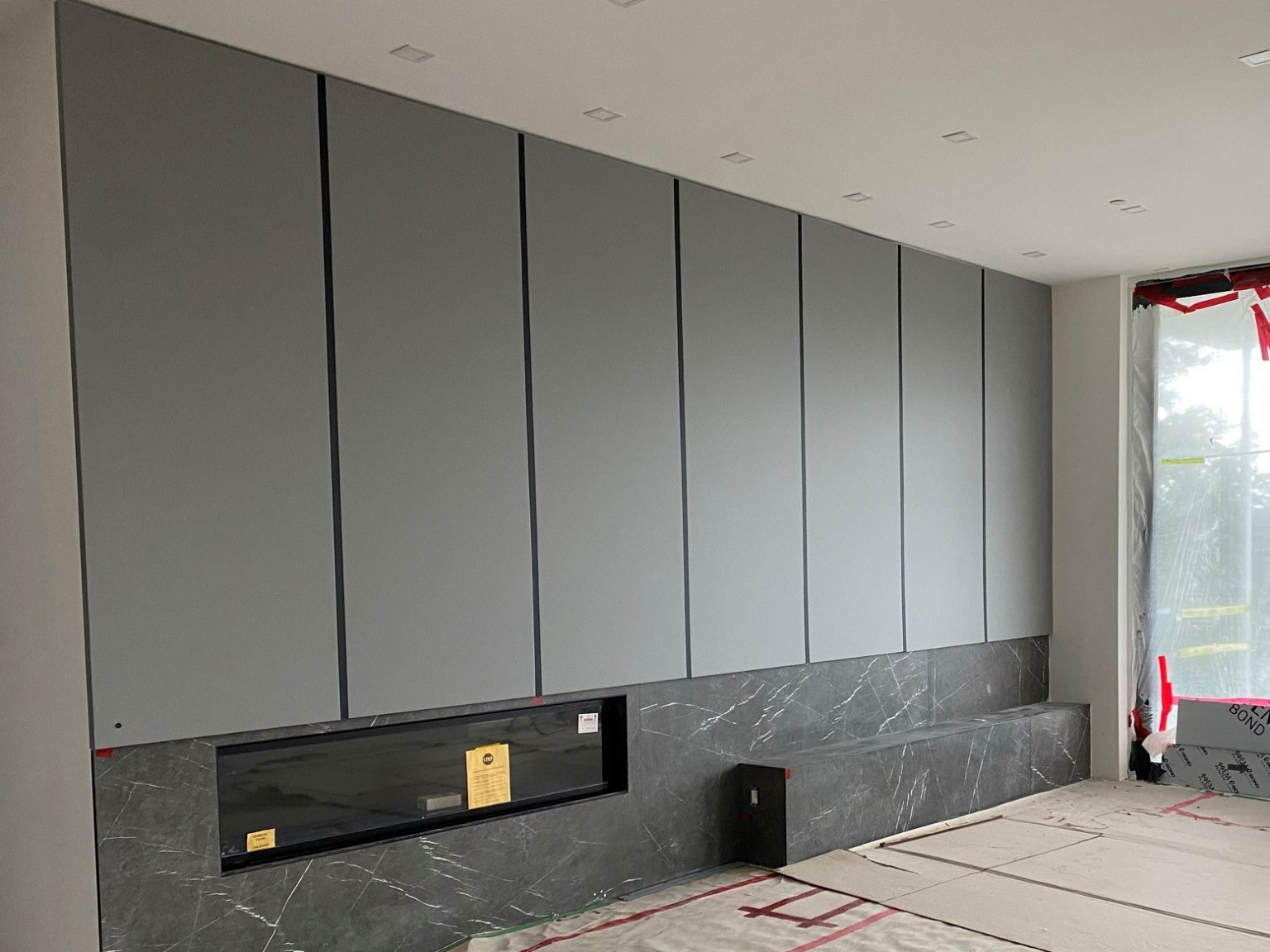 Architectural Film Benefits for General Contractors 1 Grey refinished panels