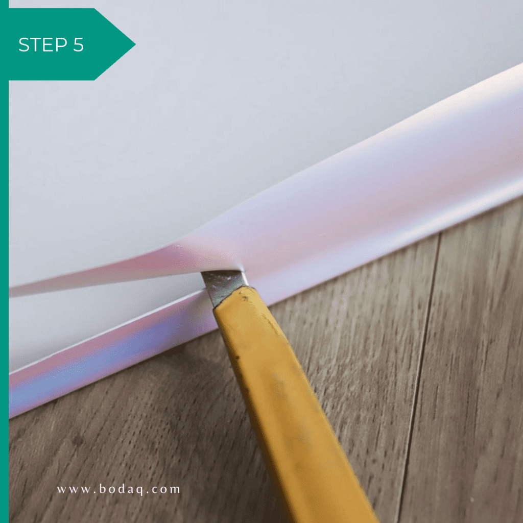 How To Wrap A Shelf With Bodaq Interior Film 8 step 5 how to wrap a shelf