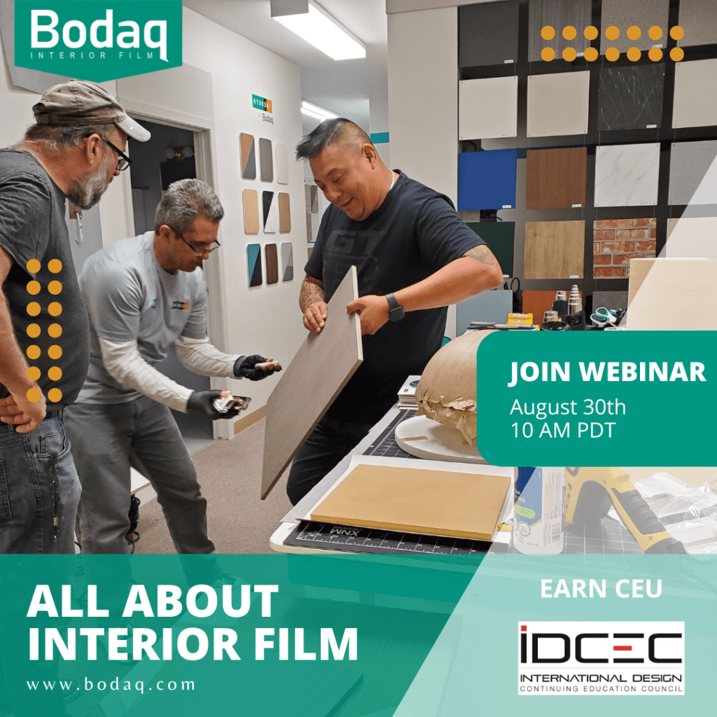 Webinar: All About Interior Film | You're Invited! 2 Bodaq IG Posts NEW