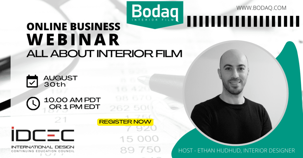 Webinar: All About Interior Film | You're Invited! 1 Online webinar All About Interior Film