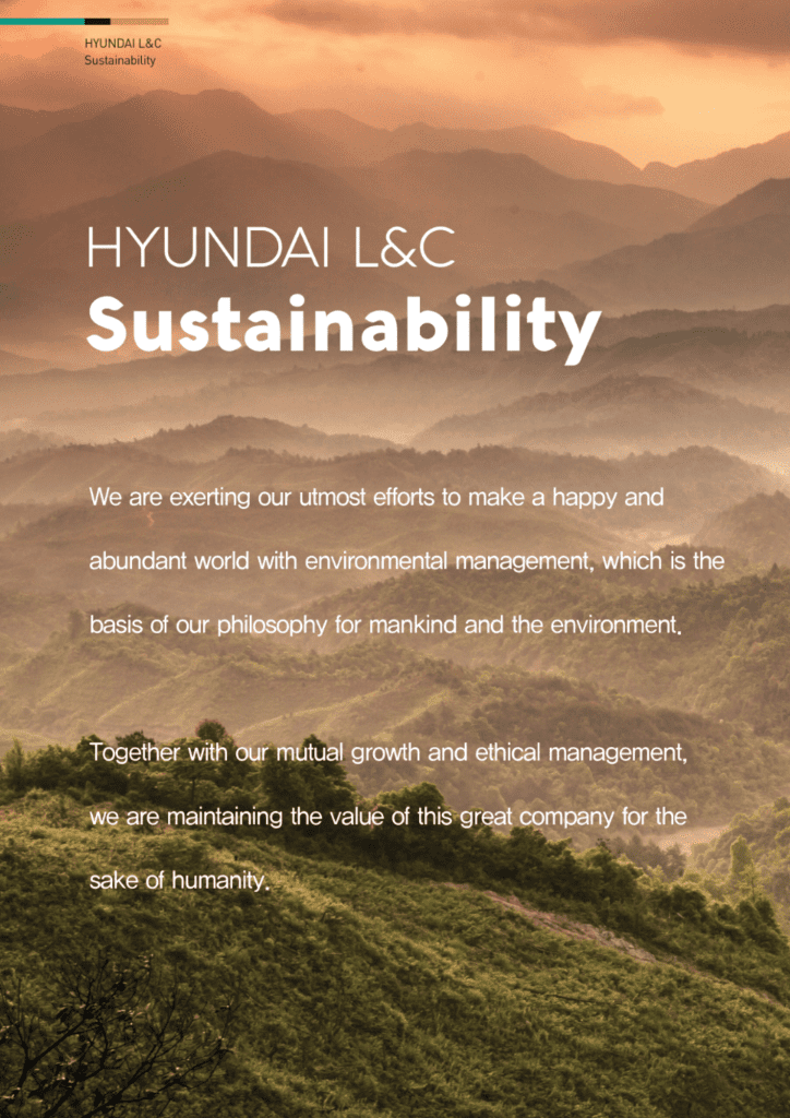 Transforming Hotels with Bodaq Finishes 17 SUstainability Statement of Hyundai L&C