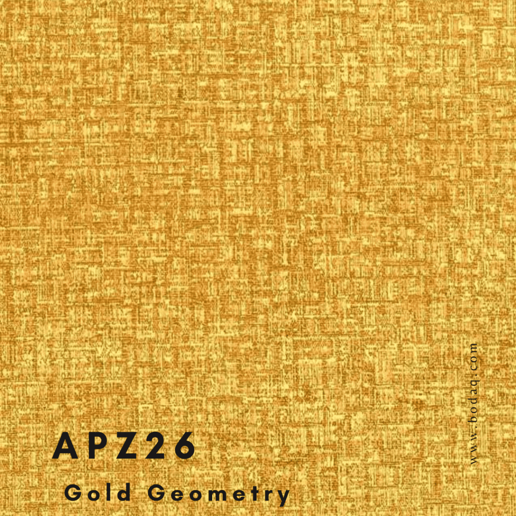 Metallic Finishes for Luxurious and Glamorous Interiors 7 APZ26 Gold Geometry Bodaq Interior Film
