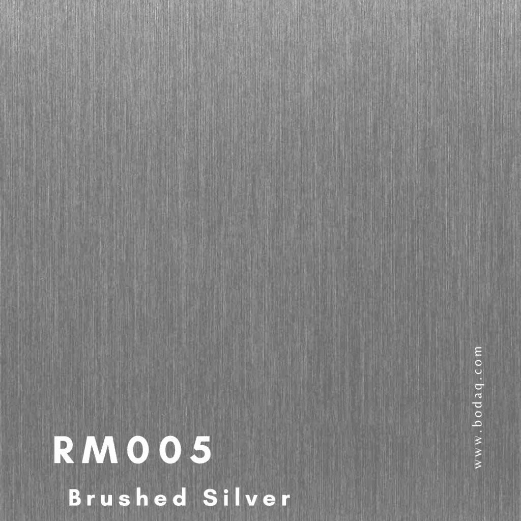 Metallic Finishes for Luxurious and Glamorous Interiors 15 RM005 Brushed Silver Bodaq Interior Film