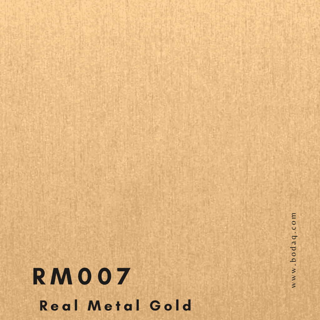 Metallic Finishes for Luxurious and Glamorous Interiors 11 RM007 Real Metal Gold Bodaq Interior Film