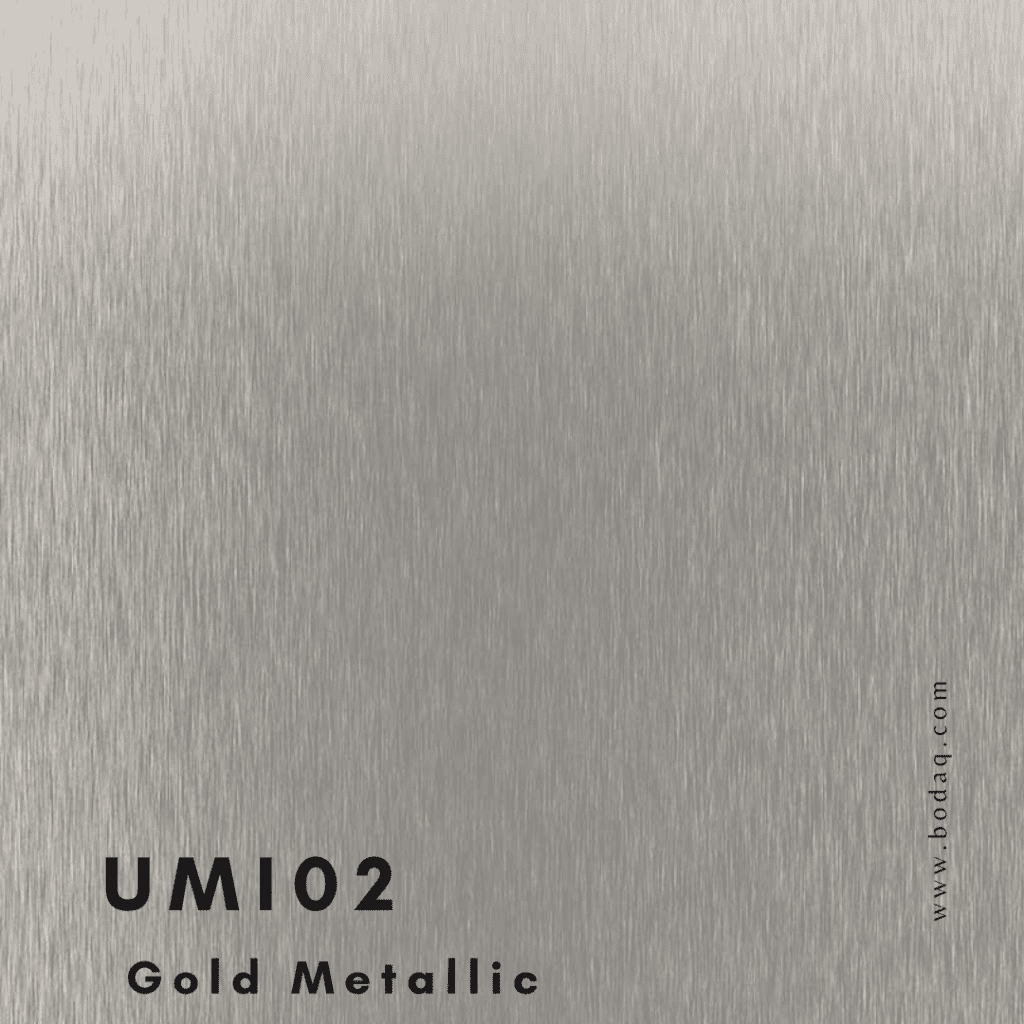 Metallic Finishes for Luxurious and Glamorous Interiors 13 UMI02 Gold Metallic Bodaq Interior Film