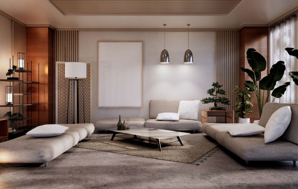 Modern Japanese Interior Design 12 Modern Japanese interior design style in the living room