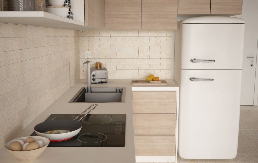 20 Great Small Kitchen Design Ideas 15 Compact fridge for a small kitchen