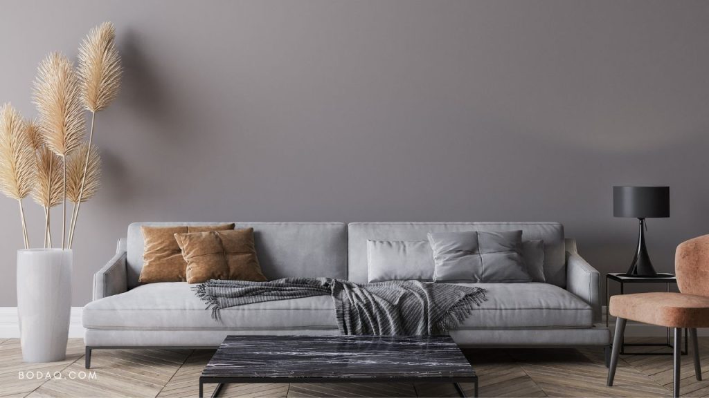 Gray Blue Color Ideas for Bedroom, Kitchen or Living Room 10 Living room wall with a blue gray color