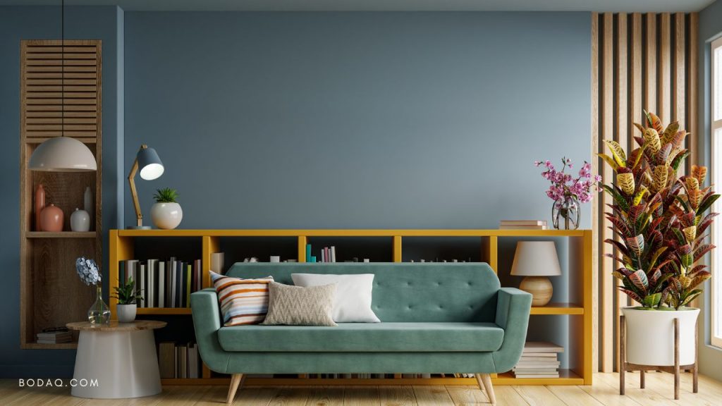Gray Blue Color Ideas for Bedroom, Kitchen or Living Room 9 Blue gray color on the living room wall