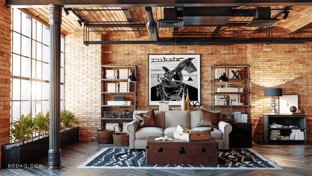 What to Do with Columns in Your House 2 Columns in the industrial style