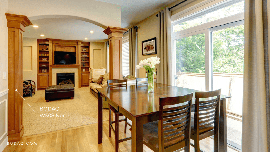 What to Do with Columns in Your House 9 What to do with columns in your house? Wrap with wood grain interior film. In the picture -W508 Noce Wood