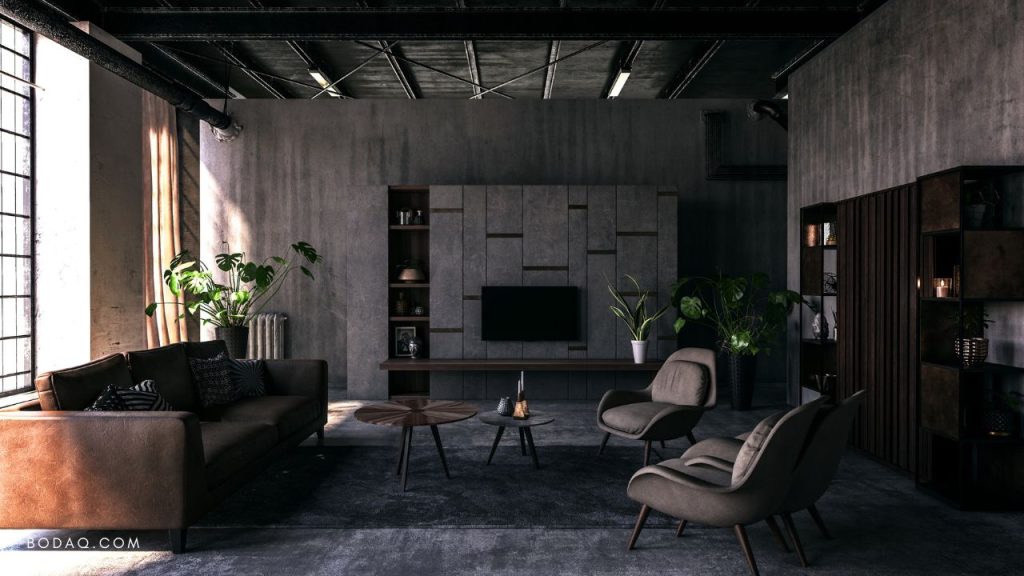 NS403 Concrete - moody maximalist's dream