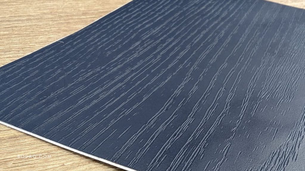 Indigo Blue Elegance: Exploring the PTW07 Wood Pattern 9 PTW07 Closeup