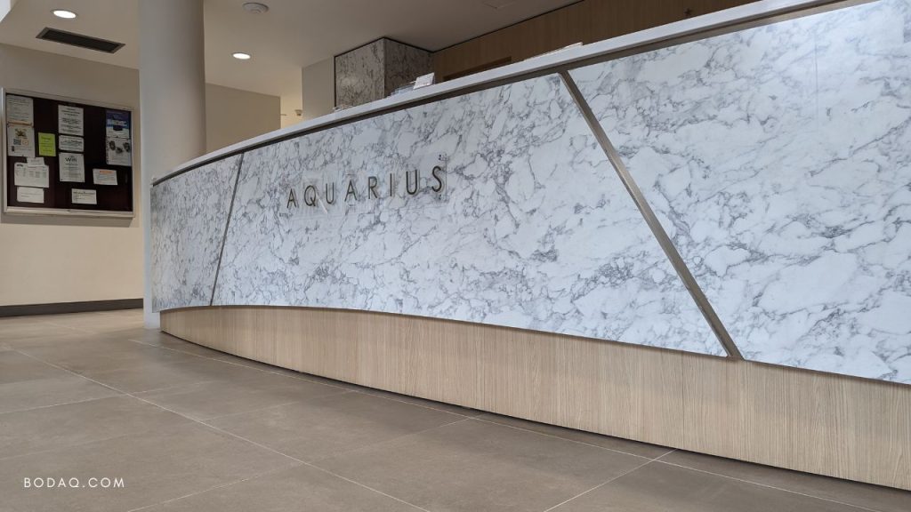 Lobby Refinishing Project Game-Changer - Bodaq Interior Film 1 Aquarius Mews Lobby Refinishing, Vancouver, BC