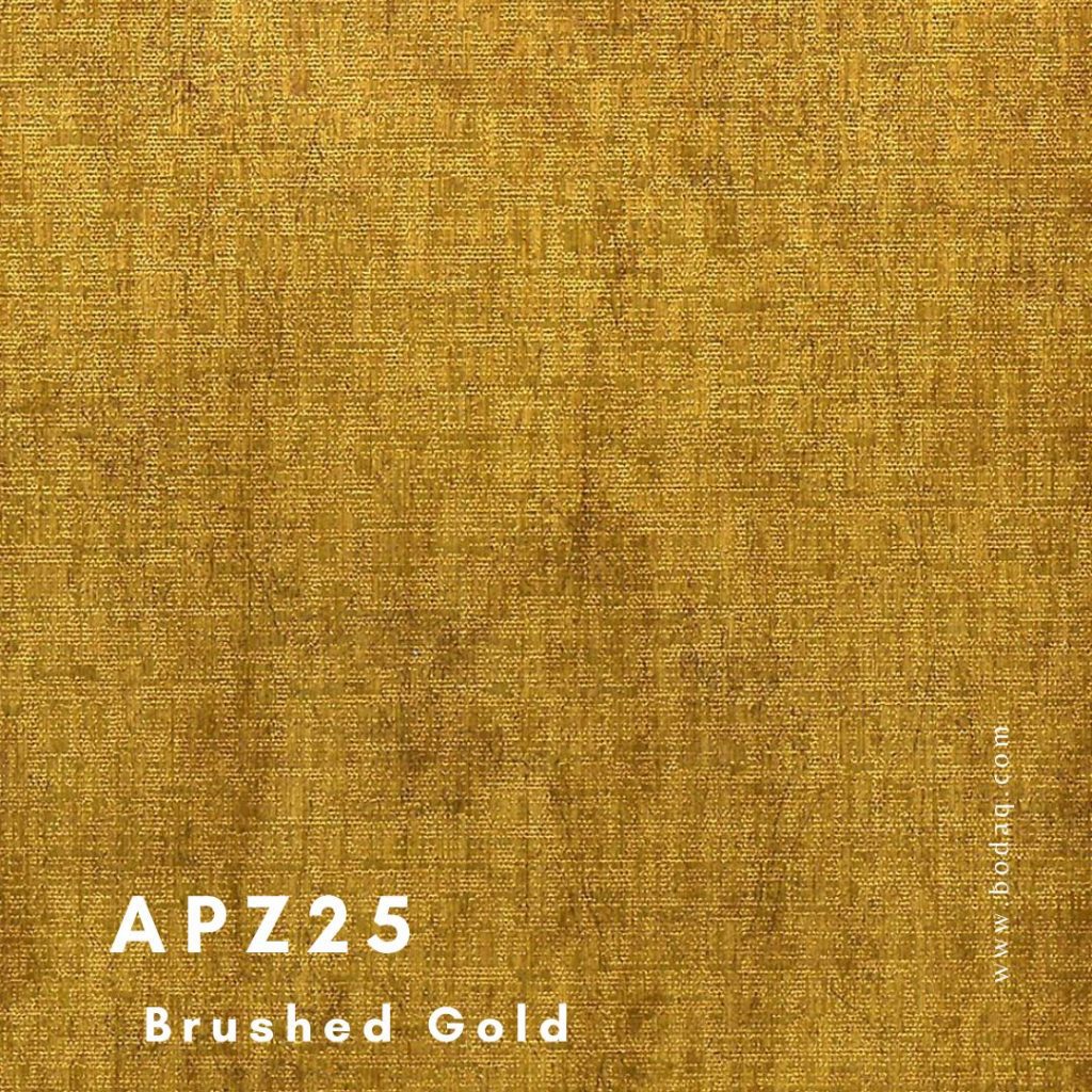 Golden Surfaces: Interior Design Trend 2024 with Bodaq 6 APZ25 Brushed Gold from the Metal Collection