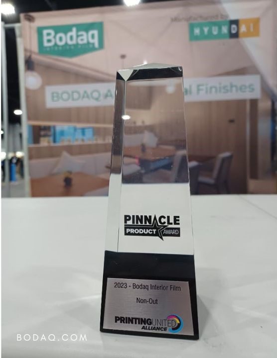 Bodaq Finishes at Printing United Expo 2023 2 Bodaq - Product of the year - Pinnacle Product Award 2023