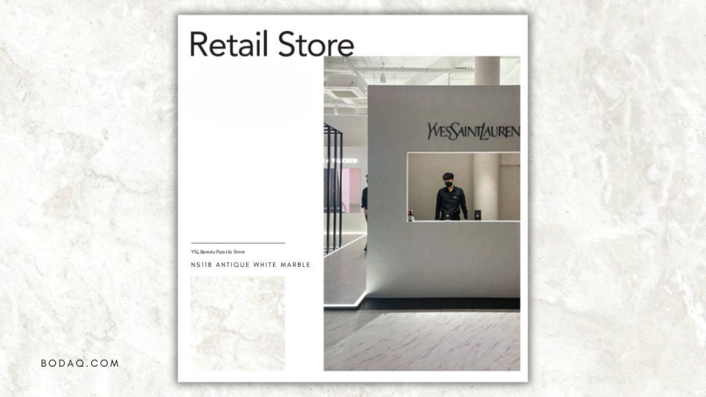 How Retail Stores Use Bodaq Interior Film 1 How retail stores use Bodaq Interior Film: NS118 at YSL popup
