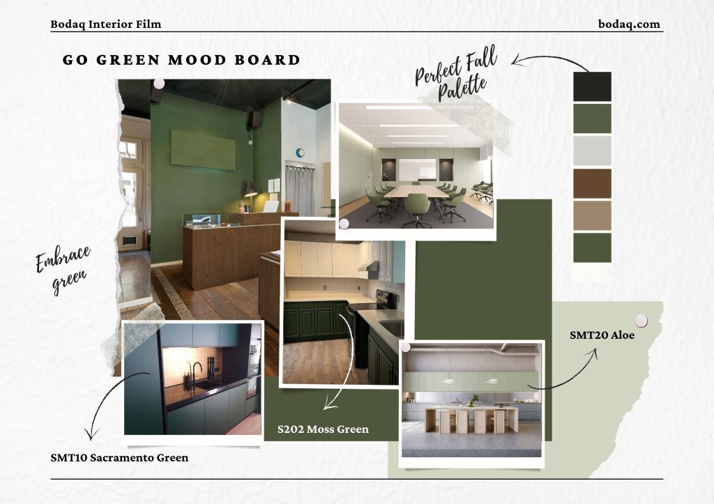 Go Green With Bodaq Interior Film 19 Go Green Bodaq Mood Board
