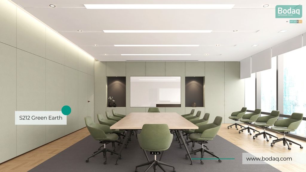 Go Green With Bodaq Interior Film 9 S212 Green Earth meeting room
