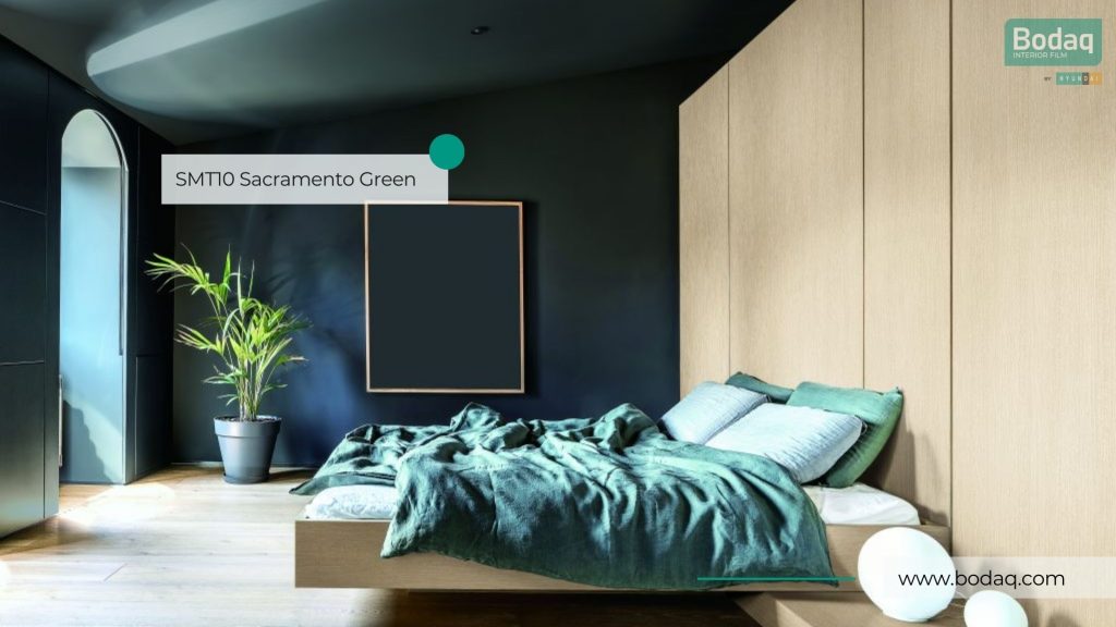 Go Green With Bodaq Interior Film 4 SMT10 Sacramento Green walls