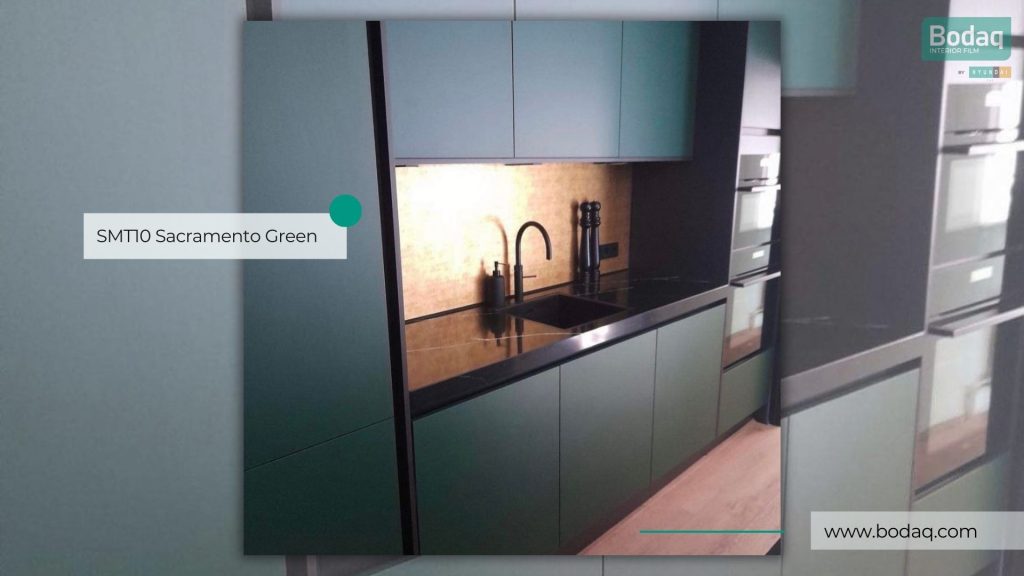 Go Green With Bodaq Interior Film 14 SMT10 Sacramento Green: Kitchen cabinets