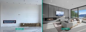 Before and After Wall Panels SMT