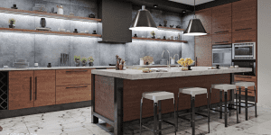 Vinyl Film - Metallic backsplash